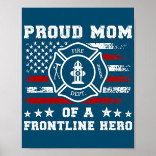 stolt Mamma om en Mamma-brandman från Hero Fire Ma Poster