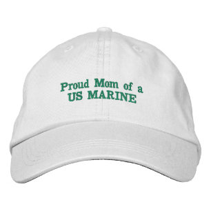 stolt Mamma om en marin förbroderad hatt från US Broderad Keps