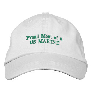 stolt Mamma om en marin förbroderad hatt från USA Broderad Keps