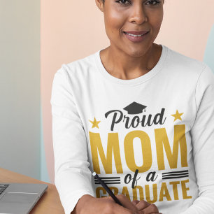 stolt Mamma om Student Kvinnos Långärmad T Shirt