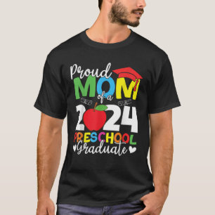 stolt Mamma om Student Studenten i Preschool 2024 T Shirt