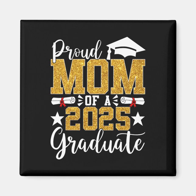 stolt Mamma över 2025 års Studenten 2025 S Student Magnet (Framsidan)