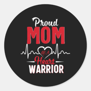 stolt Mamma över att ha blivit känd av Warrior Chd Runt Klistermärke
