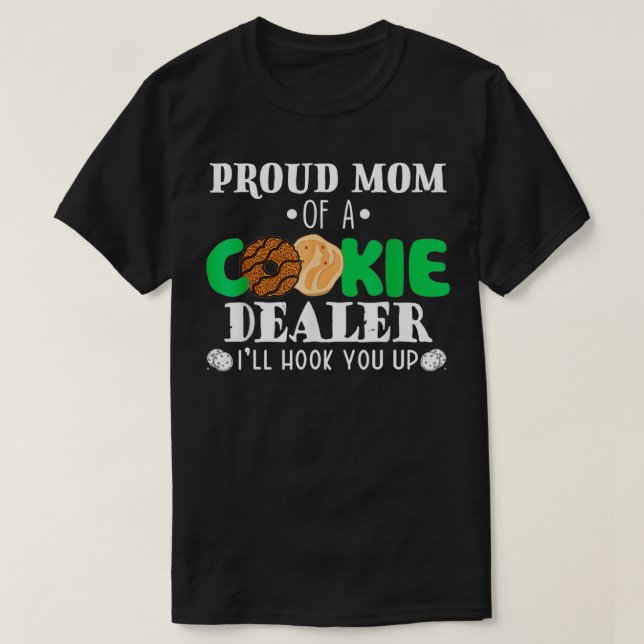 stolt Mamma över en chefsdag i Cookie Dealer Troop T Shirt (Design framsida)