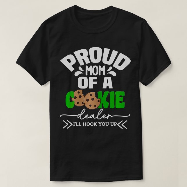 stolt Mamma på en scout-bilförsäljare-scout Girl T T Shirt (Design framsida)