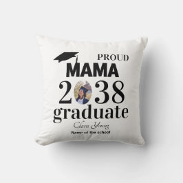 Stolt mamma personlig examen kudde