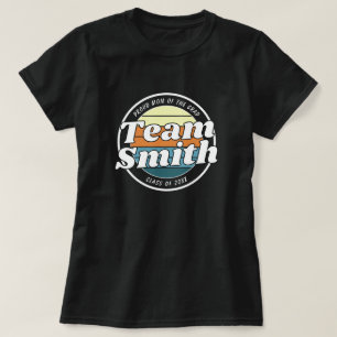 Stolt mamma Retro lag Efternamn Klass XX Grad T Shirt
