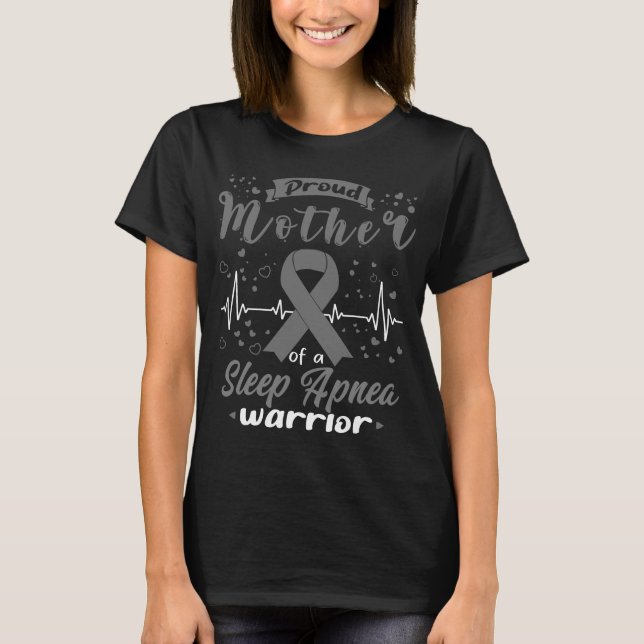Stolt mamma SÖMNAPNÉ-krigare T Shirt (Framsida)