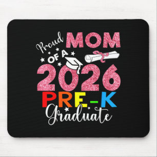 Stolt mamma till 2026 förskolegraduate mors dag musmatta