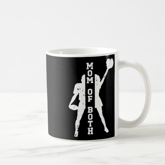 Stolt mamma till både Footll och Cheer mamma  Kaffemugg (Höger)