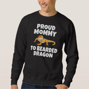 stolt Mamma till böjd behållare för Dragon Reptile Lång Ärmad Tröja