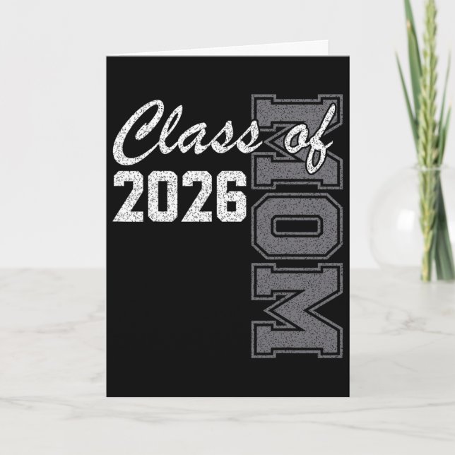 Stolt mamma till Cl 2026 Senior mamma 2026 examen Kort (Framsida)