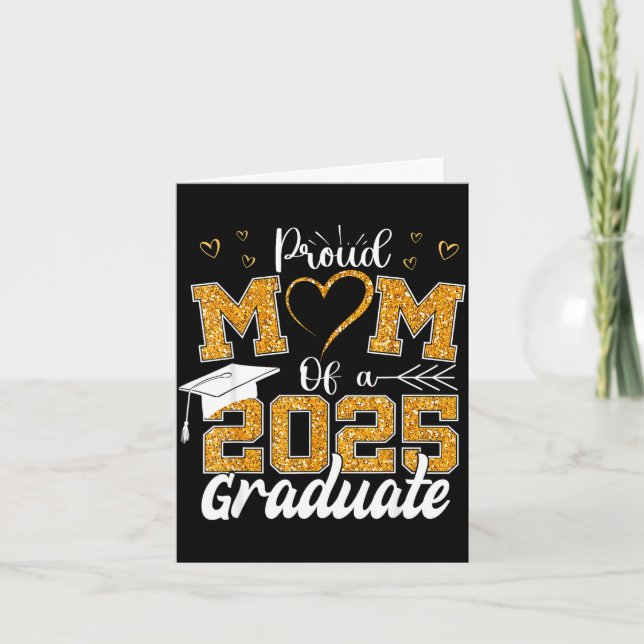 Stolt mamma till en 2025 examen mamma examen kort (Framsida)