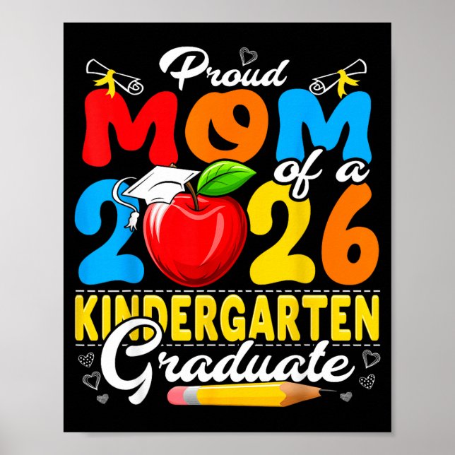 Stolt mamma till en 2026 förskoleutexaminerad  poster (Framsidan)