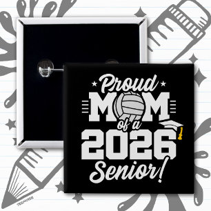 Stolt mamma till en 2026 Senior Volleyball-examen Knapp