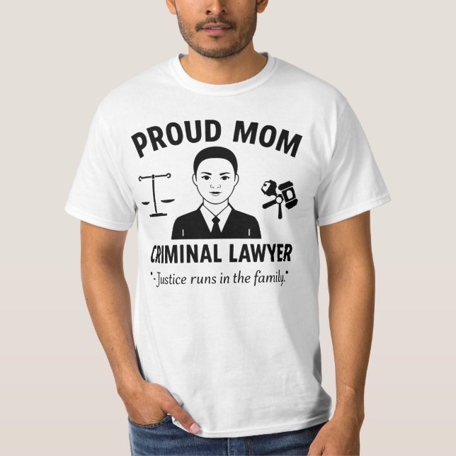 Stolt mamma till en brottmåladvokat t shirt (Framsida)