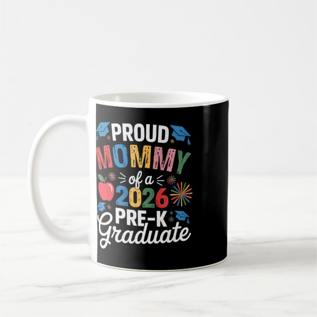 Stolt Mamma Till En Cl 2026 Förskolautexaminerad Kaffemugg (Vänster)