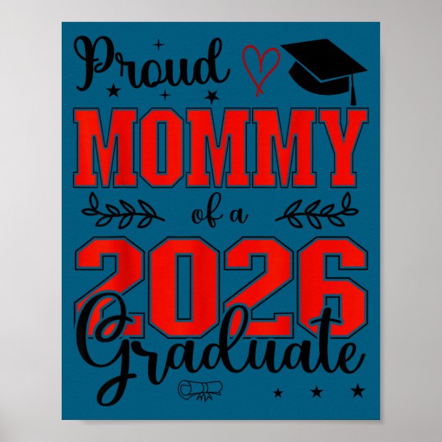 Stolt mamma till en examenklass 2026 för poster (Framsidan)