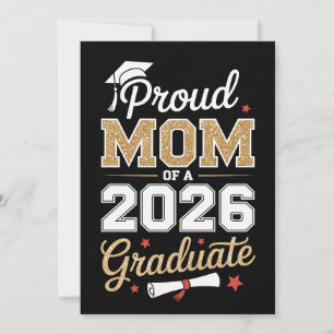 Stolt mamma till en examenklass 2026 inbjudningar