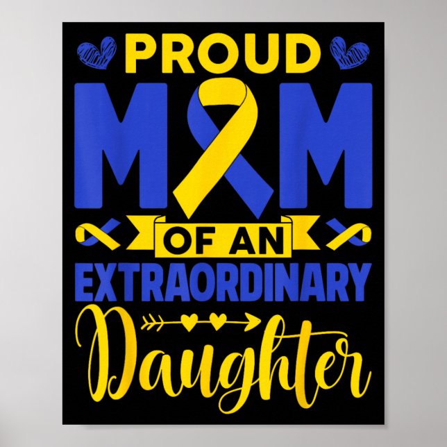 Stolt mamma till en extraordinär dotter ner poster (Framsidan)
