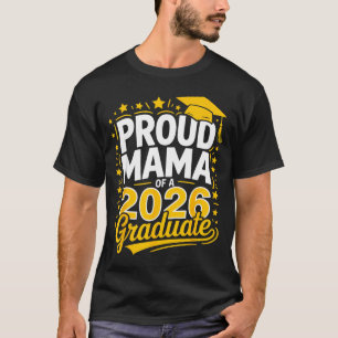 Stolt mamma till en klass 2026 examens matchande t shirt