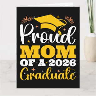Stolt mamma till en person som tog examen 2026 kort