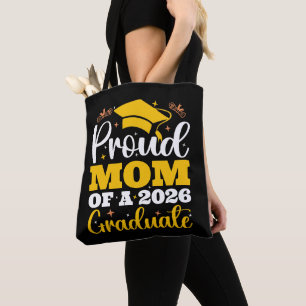 Stolt mamma till en personlig examen mamma 2026 tygkasse
