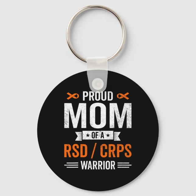 Stolt mamma till en Rsd Crps krigare överlevande m Nyckelring (Framsida)