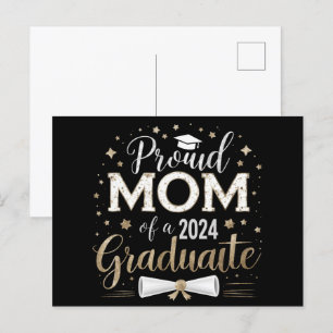 Stolt mamma till en senior i 2024 års examensklass vykort
