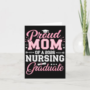 Stolt mamma till en sjuksköterska som tog examen 2 kort
