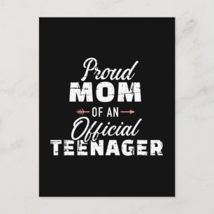 Stolt mamma till en tonåring 13-årsdag vykort