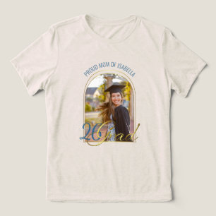 Stolt mamma till examen Anpassad bild Modern Boho- T Shirt
