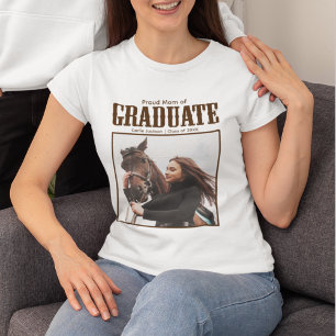 Stolt mamma till examen Foto Country Examen T Shirt