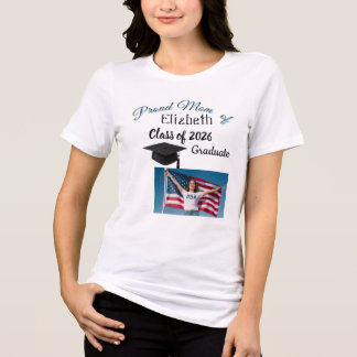 Stolt mamma till examen Personliga foto-T-shirts T Shirt