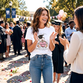 Stolt mamma till examen Teddybjörn Examen Glitter  T Shirt