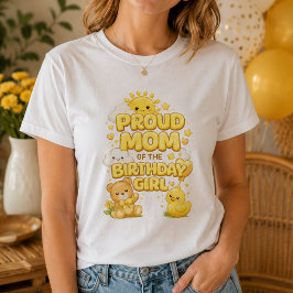 Stolt mamma till födelsedagsflickan Dam T-Shirt