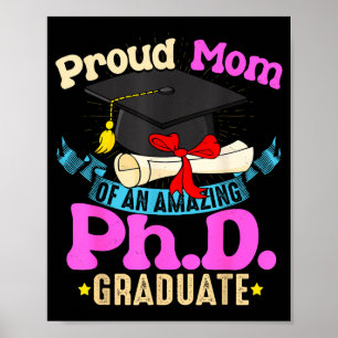 Stolt mamma till phd-examen ph skjorta familj poster