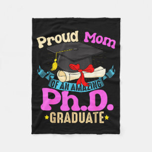 Stolt mamma till PhD-examinerad Ph-tröja familj Fleecefilt