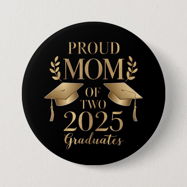 Stolt mamma till två 2025 års studenter Utexaminer Knapp (Framsida)