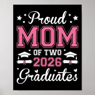 Stolt mamma till två 2026 års studenter seniorexam poster