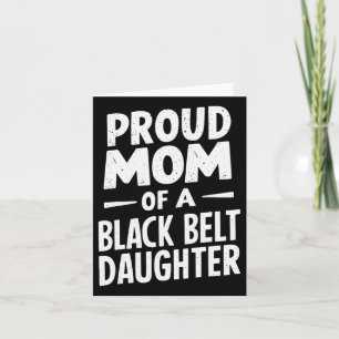 stolt Mamma vid Bälte-dottern i Black 12 Kort