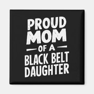 stolt Mamma vid Bälte-dottern i Black 12 Magnet