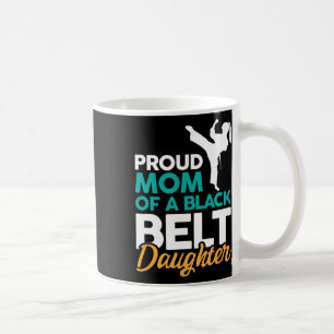 stolt Mamma vid Bälte-dottern i Black 14 Kaffemugg