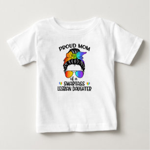 stolt Mamma vid en Lesbisk med smartass-HBT-Q T Shirt