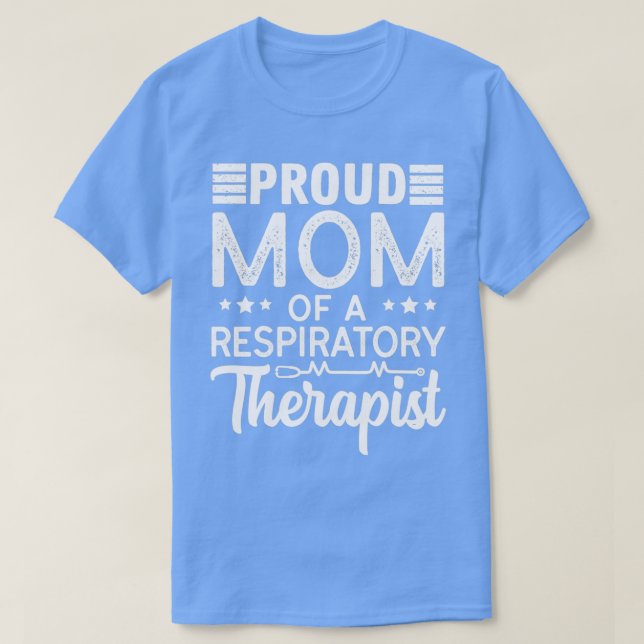 stolt Mamma vid en respiratorisk terapi Mamma Mamm T Shirt (Design framsida)