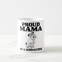 Stolt mammor av en Schnauzer