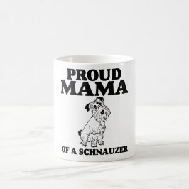 Stolt mammor av en Schnauzer Kaffemugg