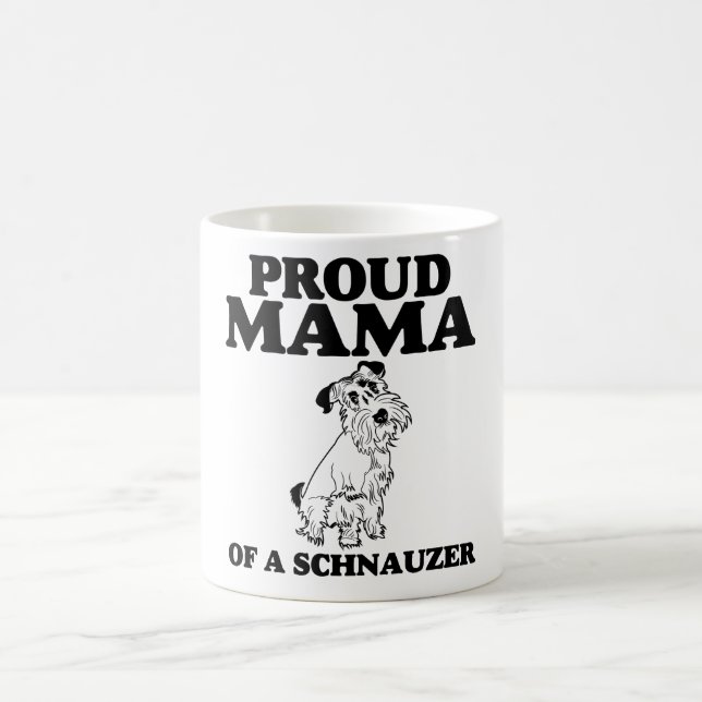 Stolt mammor av en Schnauzer Kaffemugg (Center)