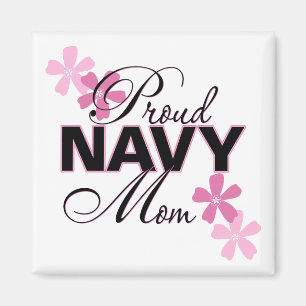 Stolt marinmamma magnet