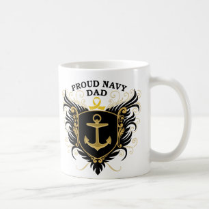 Stolt marinpappa kaffemugg